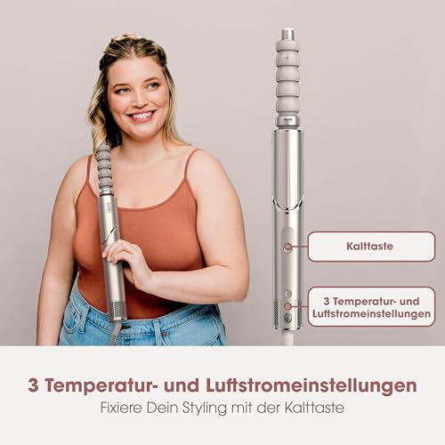Shark FlexStyle 5 in 1 Luftstyler & Haartrockner Auto Wrap Lockenaufsatz Paddle Oval Bürste Diffusor Aufbewahrungskoffer HD446SLEU