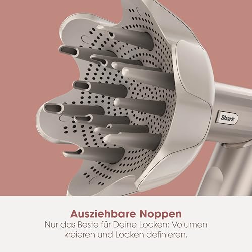Shark FlexStyle 5 in 1 Luftstyler & Haartrockner Auto Wrap Lockenaufsatz Paddle Oval Bürste Diffusor Aufbewahrungskoffer HD446SLEU