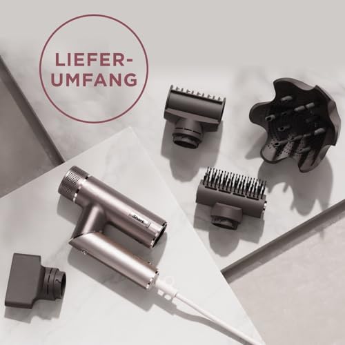Shark SpeedStyle Pro Flex Haartrockner faltbar mit Kopfhautschutz 4 Aufsätze leicht ohne Hitzeschäden HD542EU