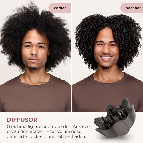 Shark SpeedStyle Pro Flex Haartrockner faltbar mit Kopfhautschutz 4 Aufsätze leicht ohne Hitzeschäden HD542EU