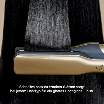 Shark Glam Multistyler & Haartrockner mit Keramik Gloss Lock Technologie 5 Aufsätze für glatte Haare Wellen Locken HD6051SEU