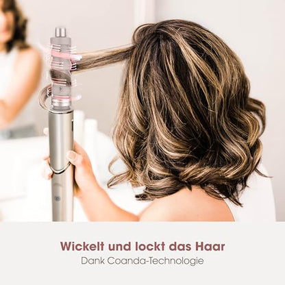 Shark FlexStyle 5 in 1 Luftstyler & Haartrockner Auto Wrap Lockenaufsatz Paddle Oval Bürste Diffusor Aufbewahrungskoffer HD446SLEU