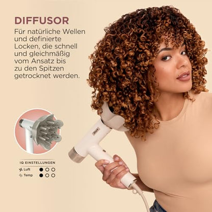 Shark SpeedStyle Haartrockner mit RapidGloss Finisher 5 Styler ionisch schnelltrocknend ohne Hitzeschäden HD352EU