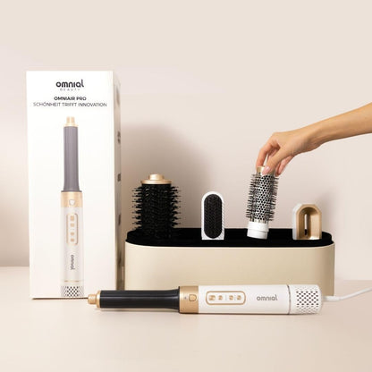Omnial Omniair Pro 5 in 1 Haarstyler Stylingset mit 5 Aufsätzen 3 Temperaturstufen 3 Luftstärken Coldshot Funktion