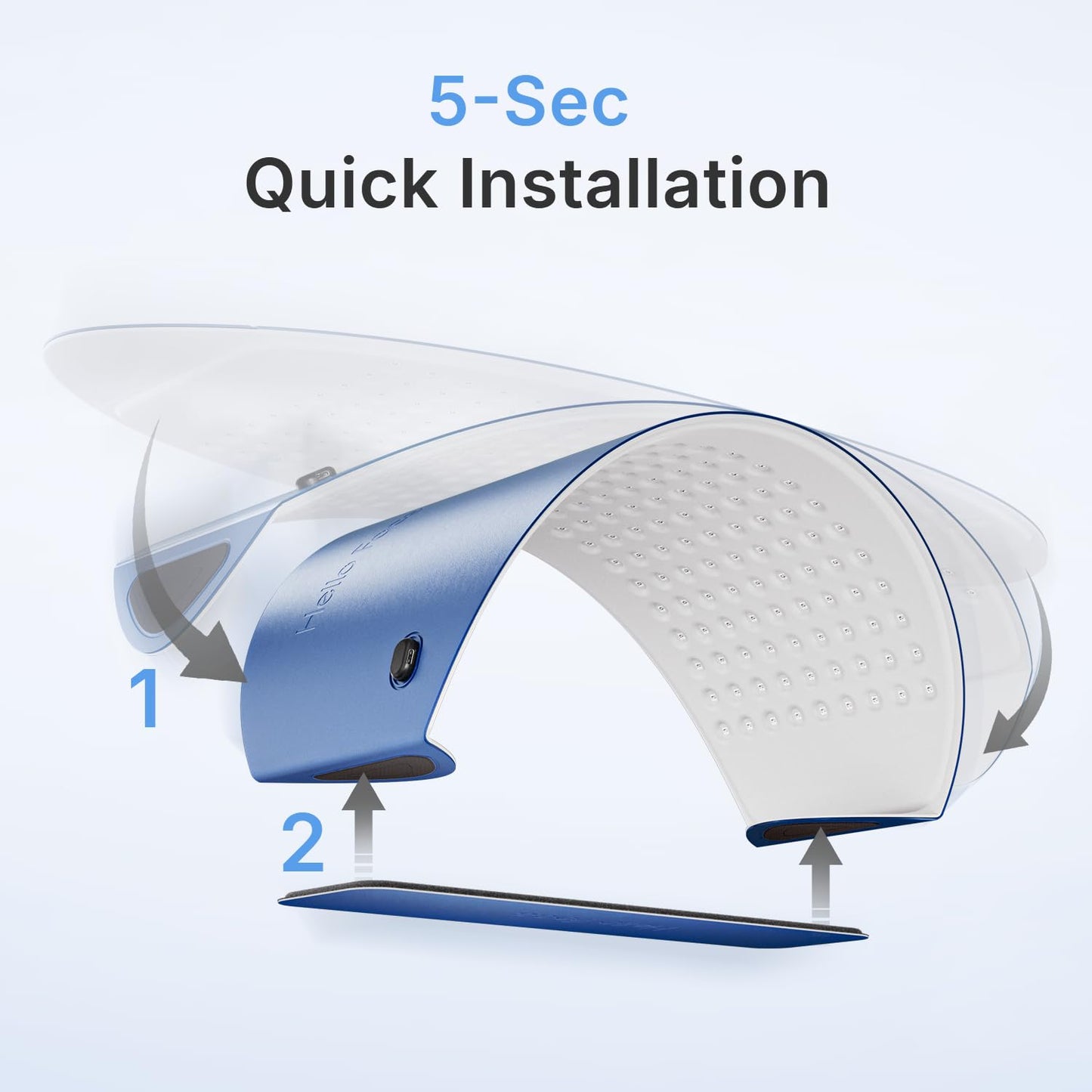 Hello Face LED Gesichtsmaske Rotlichttherapie 720 LEDs QuadChip Near Infrarot PDT Lichttherapie Gesicht & Körper