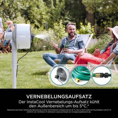 Shark FlexBreeze Ventilator leise hybrid kabelgebunden kabellos Innen Außen Akku Nebel Oszillation Fernbedienung FA220EU