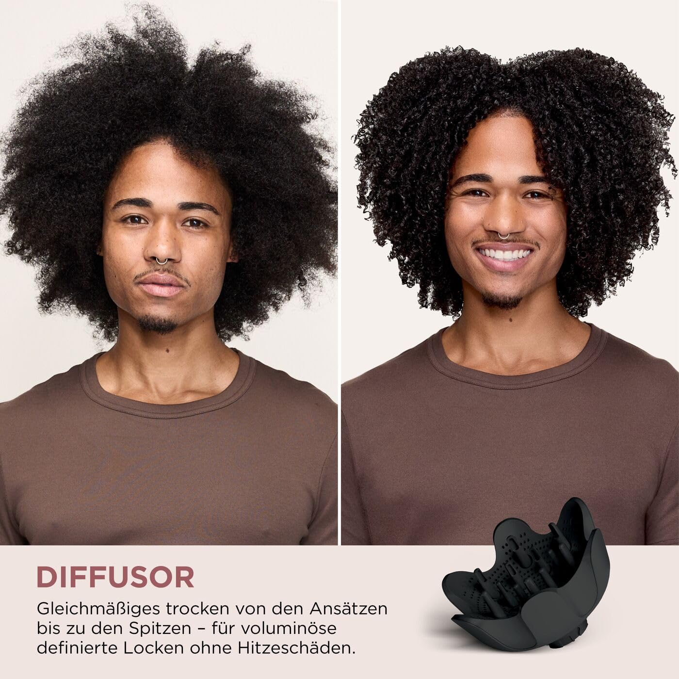 Shark SpeedStyle Pro Haartrockner mit Kopfhautschutz 5 Aufsätze faltbarer Griff ohne Hitzeschäden Schwarz HD752EU
