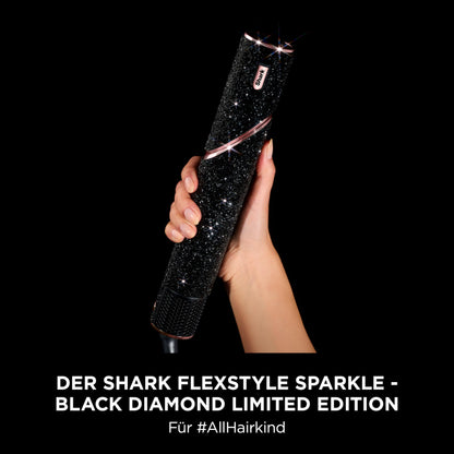 Shark FlexStyle Sparkle Limited Edition 5 in 1 Haarstyler & Haartrockner Black Diamond Lockenaufsatz Diffusor HD446JBEU