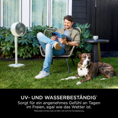 Shark FlexBreeze Ventilator leise hybrid kabelgebunden kabellos Innen Außen Akku Nebel Oszillation Fernbedienung FA220EU