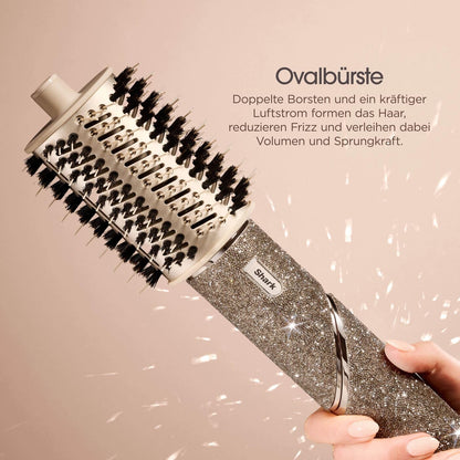 Shark FlexStyle Sparkle Limited Edition 5 in 1 Haarstyler & Haartrockner Gold Diamond Lockenaufsatz Diffusor HD446JSEU