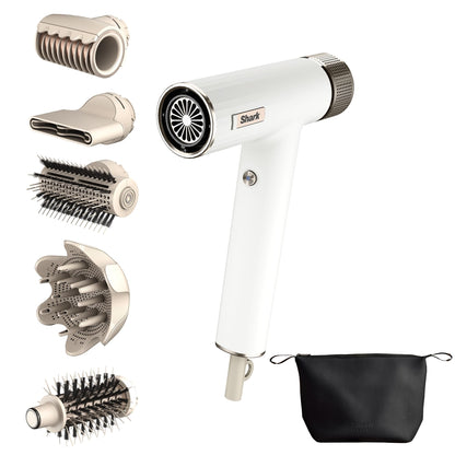 Shark SpeedStyle Haartrockner mit RapidGloss Finisher 5 Styler ionisch schnelltrocknend ohne Hitzeschäden HD352EU
