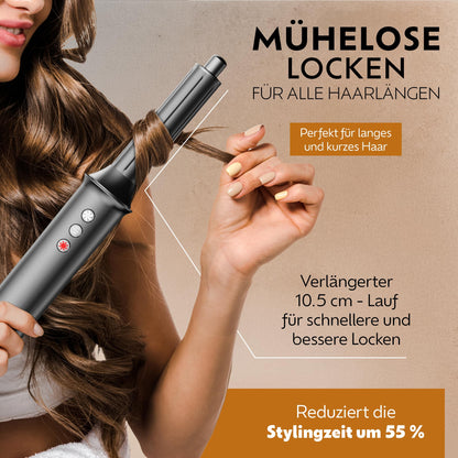 Ted Hilley Multistyler 5 in 1 Lockenstab & Föhnbürste 110000 U min Ionen Warmluftbürste Haarstyler mit Aufsätzen