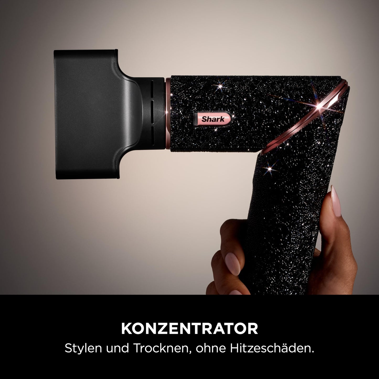 Shark FlexStyle Sparkle Limited Edition 5 in 1 Haarstyler & Haartrockner Black Diamond Lockenaufsatz Diffusor HD446JBEU