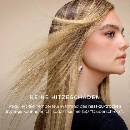 Shark Glam Multistyler & Haartrockner mit Keramik Gloss Lock Technologie 5 Aufsätze für glatte Haare Wellen Locken HD6051SEU